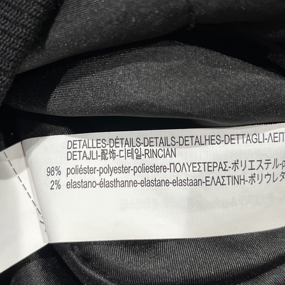 Zara Man Puffer Bomber Jacket Black Size L - Picture 9 of 9